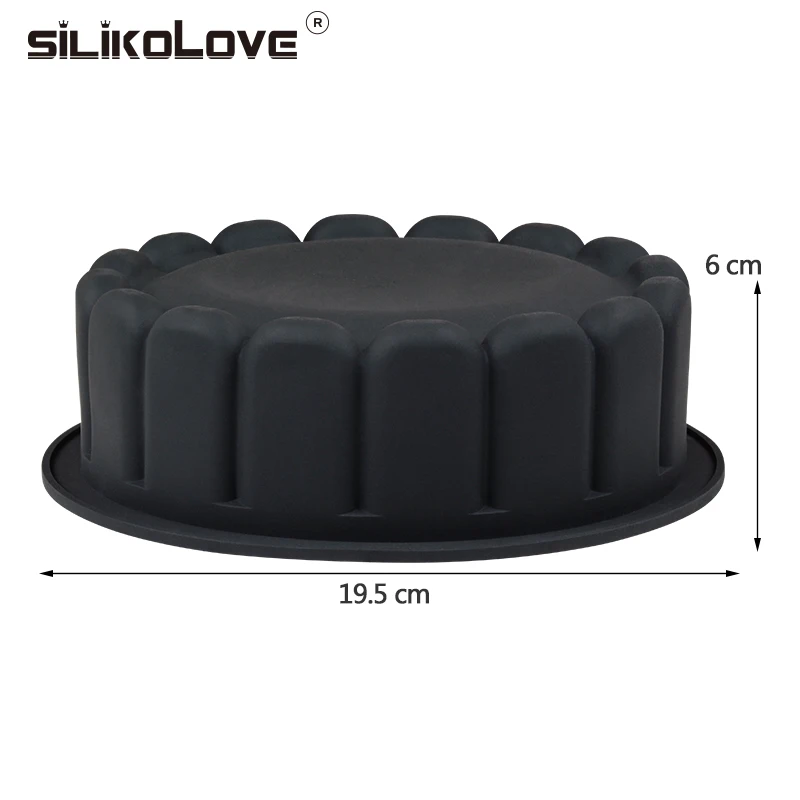 SILIKOLOVE, свадебная форма, форма для украшения торта, 3d Силиконовая форма, круглый большой противень для выпечки, посуда для выпечки, антипригарная, FDA, безопасная