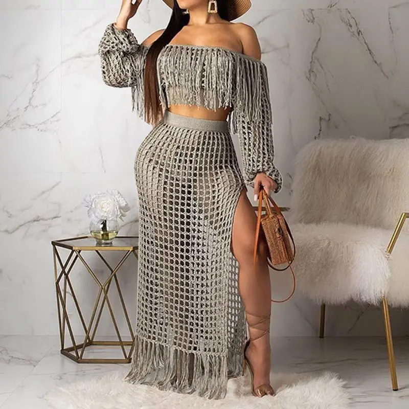 Летний сексуальный клубный комплект из двух предметов в африканском стиле