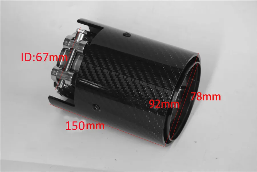 Наконечники из углеродного волокна 67 мм 92 150 для BMW M2 M3 M4 M135i M235i M140i M240i 1 пара