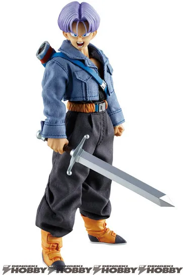 Аниме Драконий жемчуг Z Супер фигурка фигурки Саян воины Trunks Сон Гоку черный ПВХ