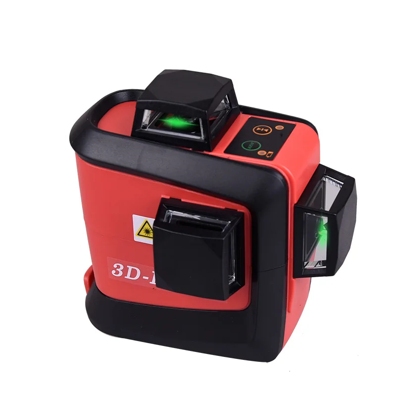 Fukuka MW-93T 360 градусов горизонтальный самонивелирующийся крест линия 3D красный лазерный измеритель уровня инструмент машина