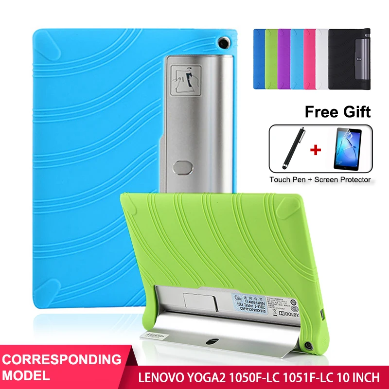 Плоский силиконовый чехол SZOXBY для планшета Lenovo 1050f LC Yoga2 1051 F/L Мягкий