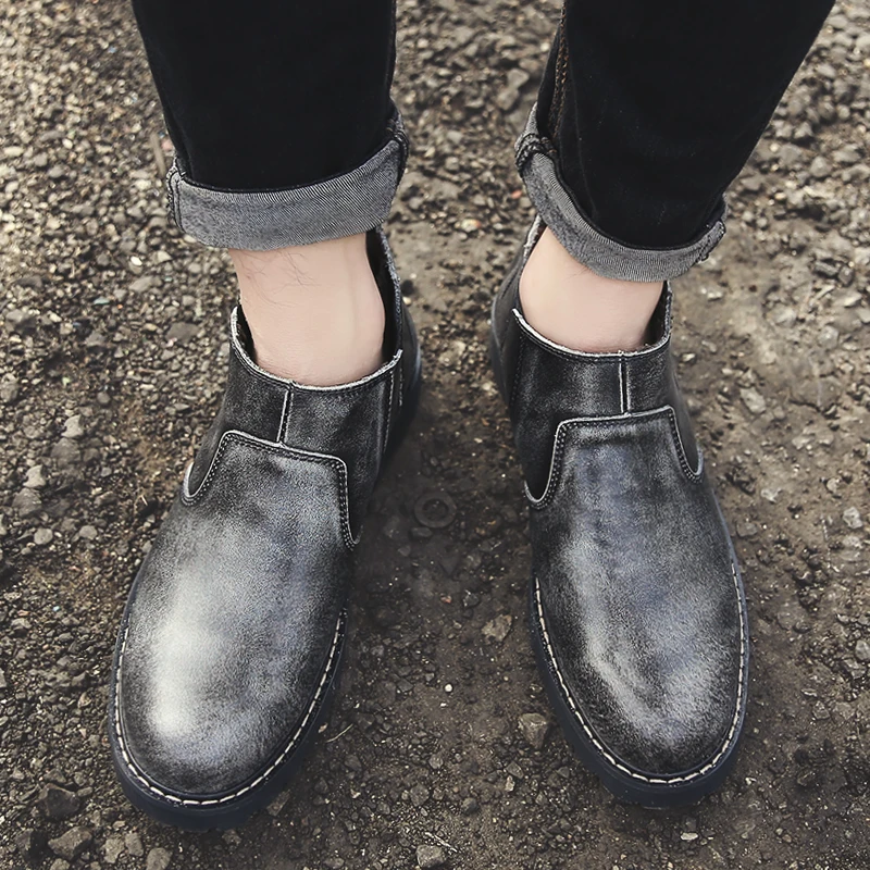 

Men Shoes Designer genuine Leather Slip On with fur warm Flats New Arrival Soft Shoes handmade sewing Brand Moccasins Shoes n6