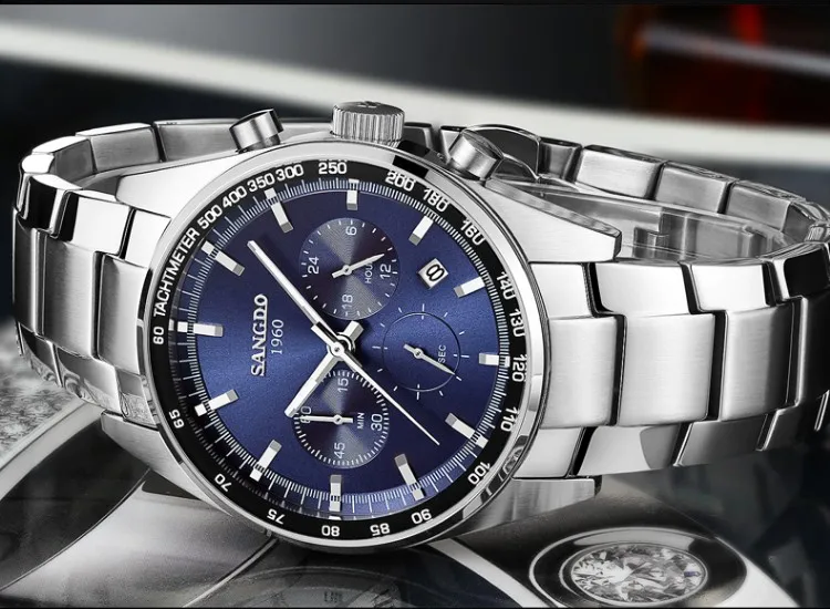 Мужские кварцевые часы с хронографом 42 мм|watch f|watch fashionwatch high quality |