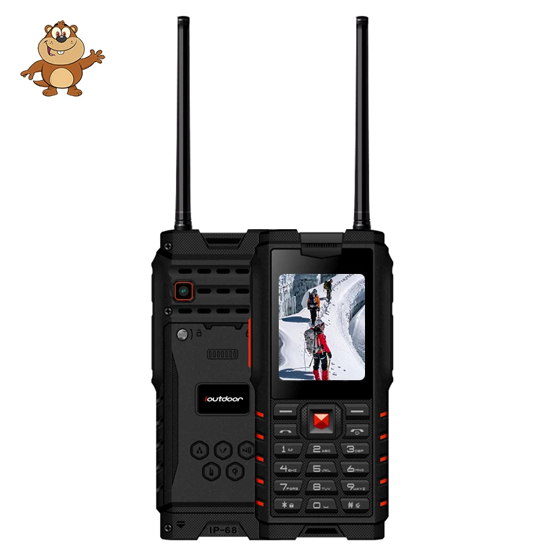 Ioutdoor T2 Walkie Talkie IP68 Водонепроницаемый ударопрочный телефон 2 4 дюйма 4500 mAh Powerbank