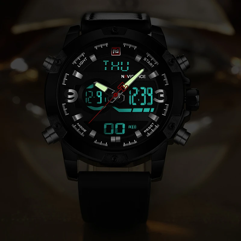 Naviforce новые часы мужские роскошные брендовые водонепроницаемые кварцевые