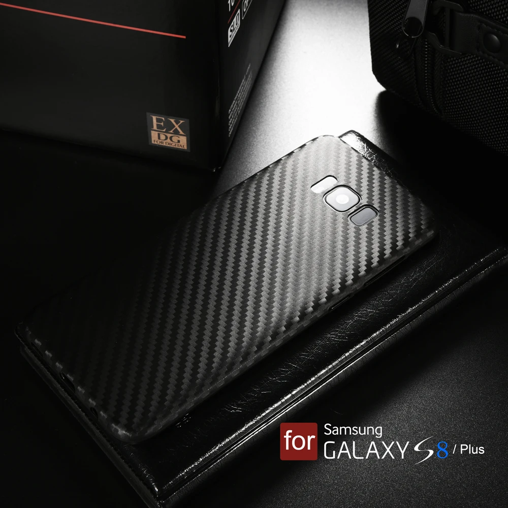 For Galaxy S8 Case Carbon Fiber 0.5mm Ultra Thin Slim Leather Skin Samsung Plus Soft PP Plastic Fitted Cover |