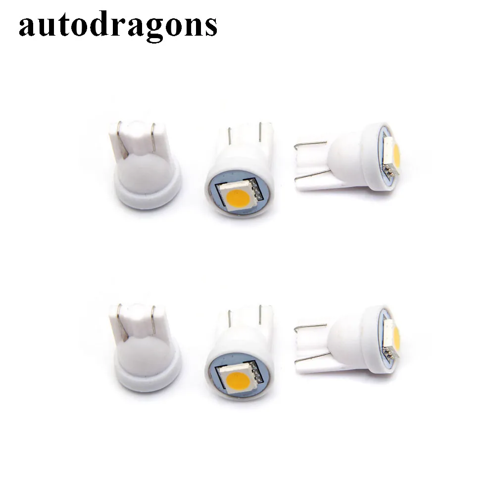 Autodragon 100 шт. T10 194 #555 светодиодные лампы для пинбола 6 3 В переменного тока без