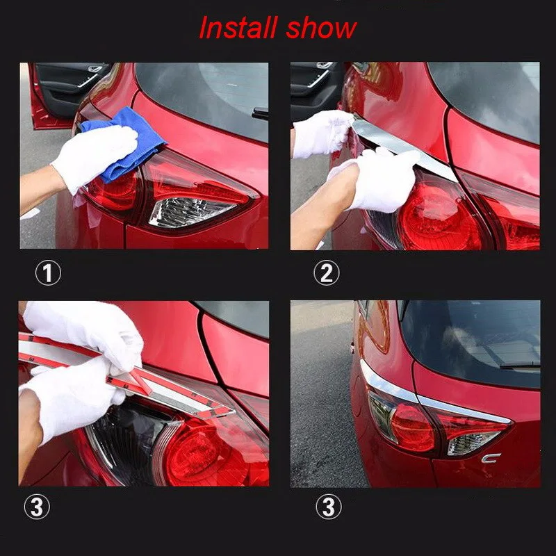 Tonlinker чехол наклейки для MAZDA CX 5 2013 16 автомобильный Стайлинг 4 шт. DIY нержавеющая