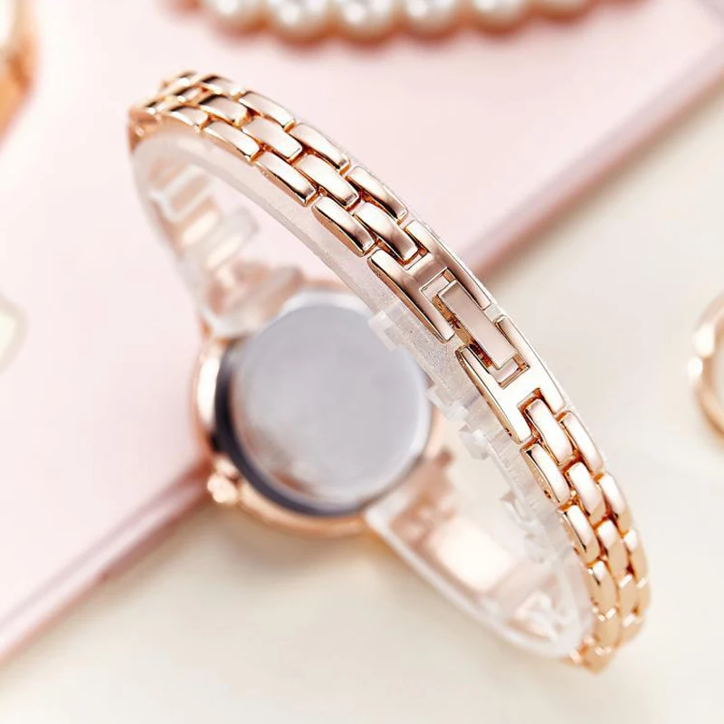 

Fashion Brand Women's Watch Luxury Stainless Steel with thin band Bracelet Ladies Quartz Dress Watches Montre Femme Reloj Clock