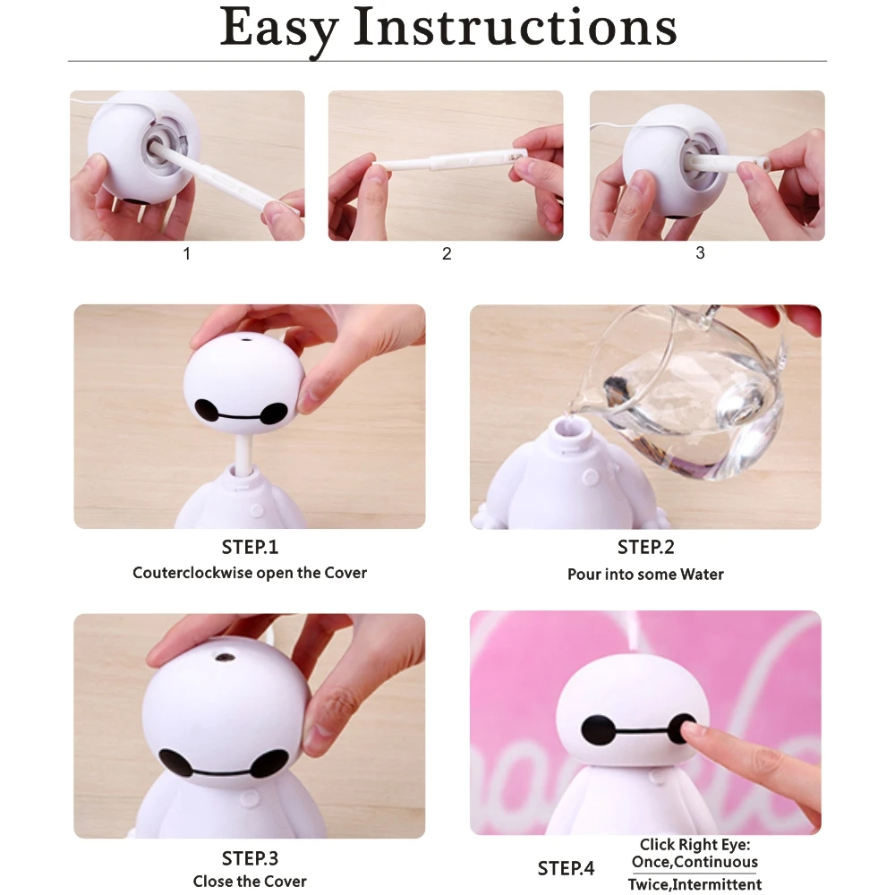 Масляный диффузор Электрический аромата для ароматерапии мини Ультразвуковой