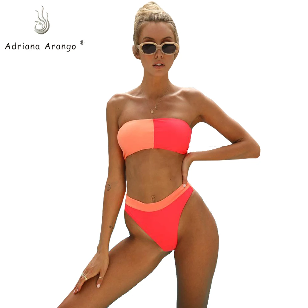 Adriana Arango 2019 купальный костюм скромный спортивный бикини повязка на грудь
