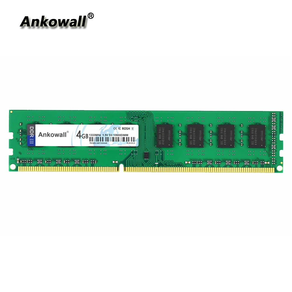 Ankowall RAM DDR3 4GB 8GB 1600 PC3 Memory 1.5V Desktop Dimm with Heat Sink |
