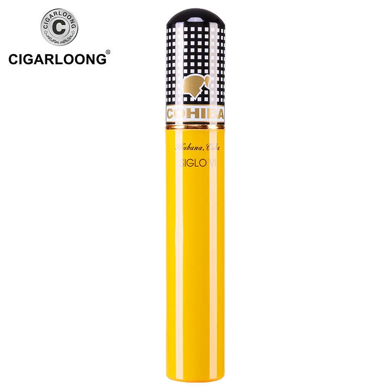 COHIBA бесплатная доставка дорожная туба для сигар чехол мини хьюмидор портативная