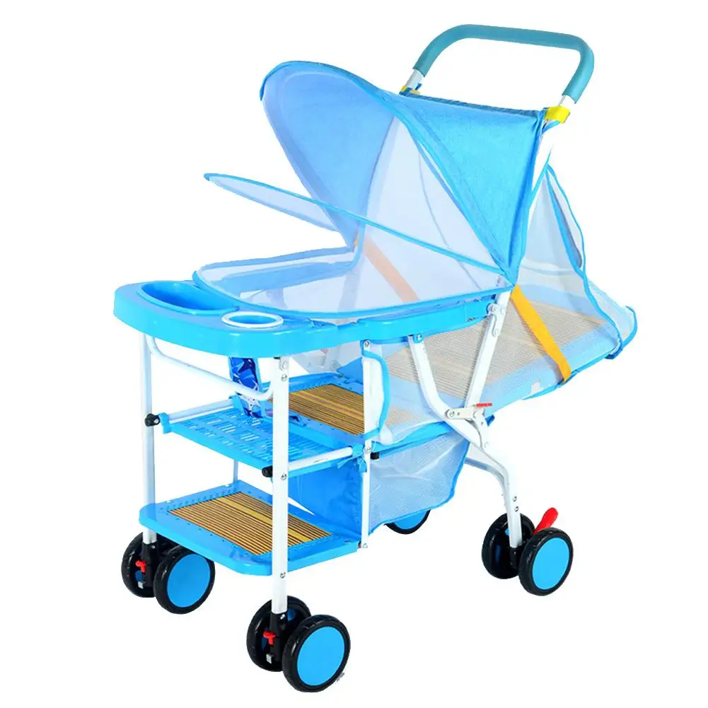 Kidlove/Летняя легкая складная детская коляска, имитация ротанга, может сидеть, лежа, плетеное кресло для детей 0-3 лет, детская коляска