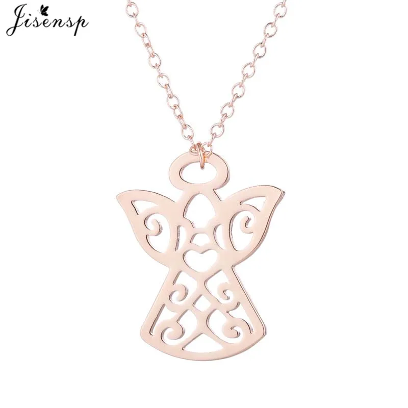 Jisensp Трендовое очаровательное подвесное ожерелье Уникальный полое колье с