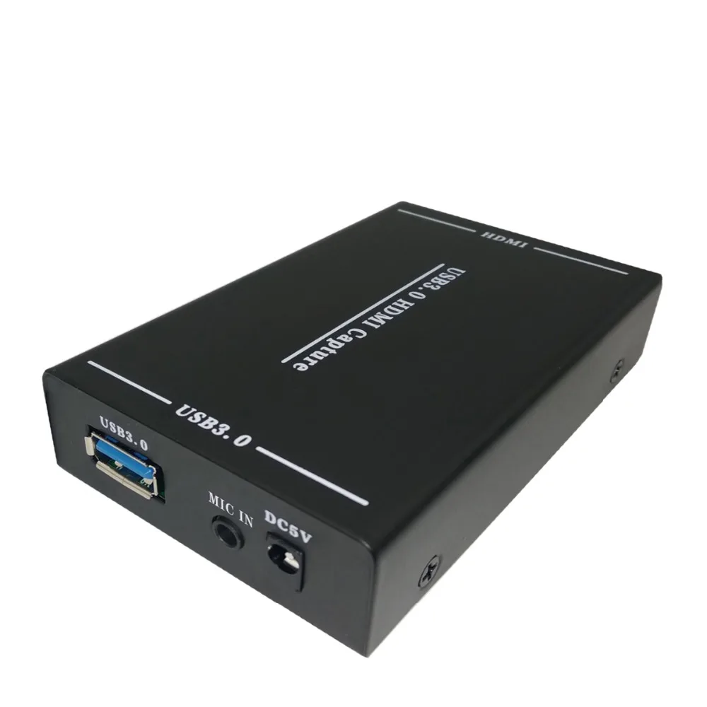 HDMI to USB3.0 capture with micphone 4K HD game card driverless installation KVM switch | Компьютеры и офис