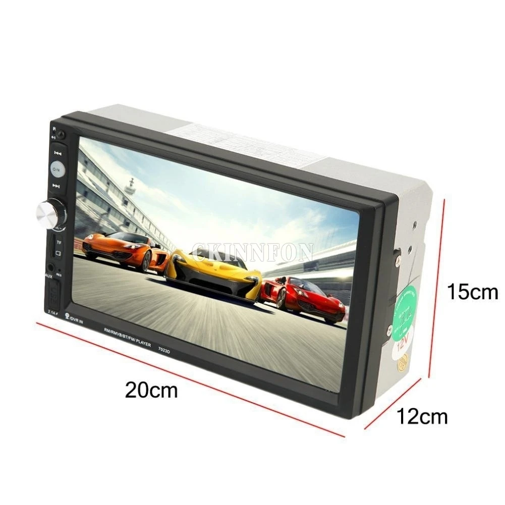 5 шт./лот 7 дюймов 2 Din HD Авторадио сенсорный экран DIN MP5 плеер 7023D кабель Высокое