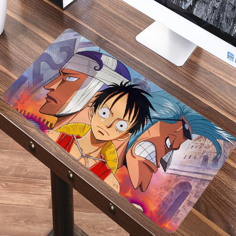 SIANCS один кусок 80x40 см большой XL коврик для мыши Противоскользящий Luffy аниме