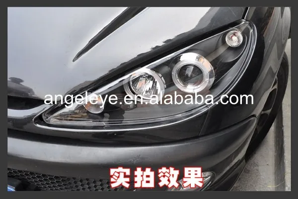 Для peugeot 206 1998-2004 год светодиодный головной фонарь ангельские глазки SN