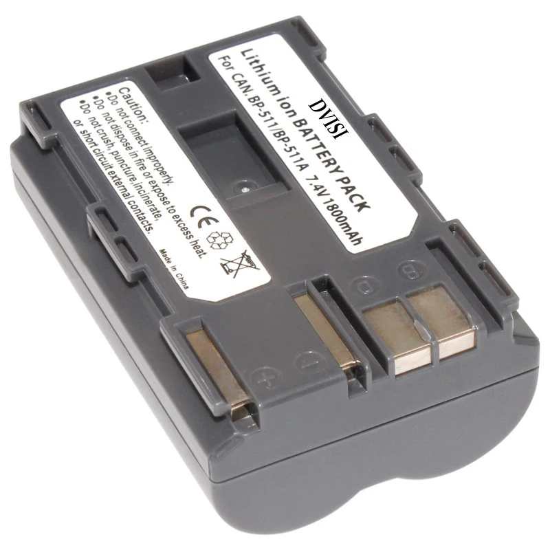 4 шт. 1.8Ah BP-511A BP 511A BP511A BP-511 Батарея для цифровой однообъективной зеркальной камеры