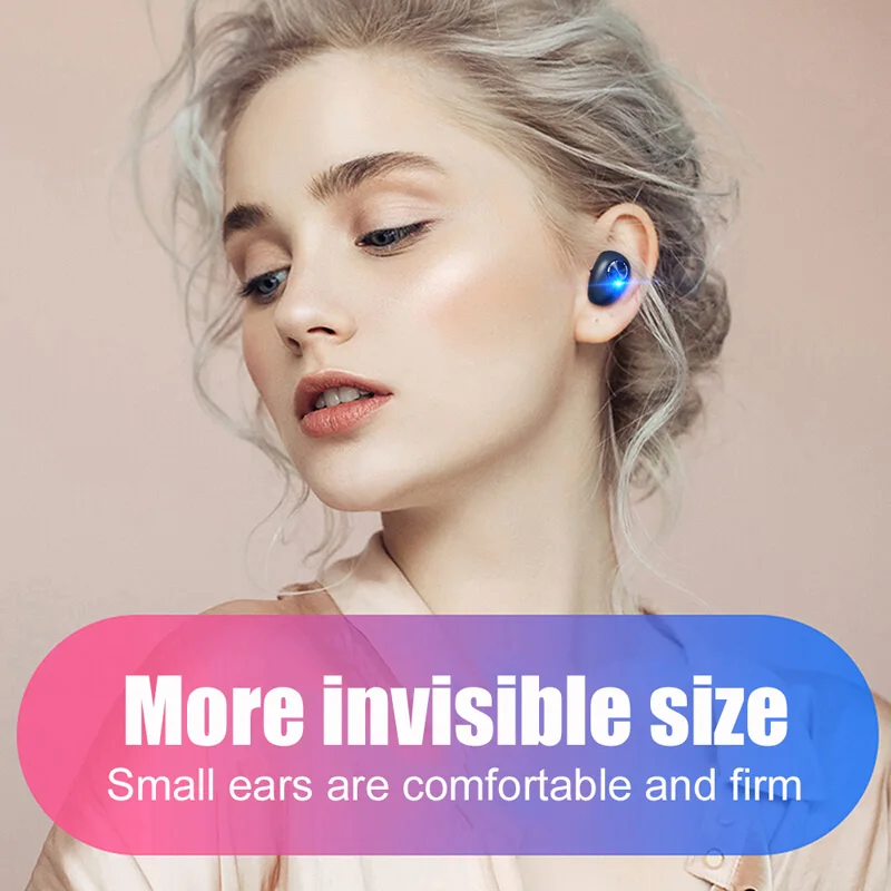 Беспроводные мини-наушники Bluetooth 5 0 гарнитура с шумоподавлением TWS