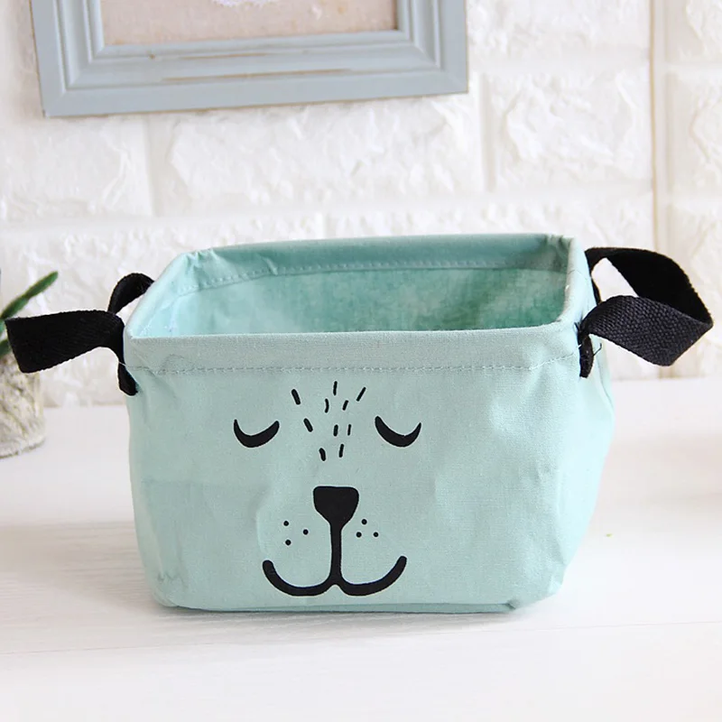 Водонепроницаемый настольный органайзер из хлопка и льна с милым
