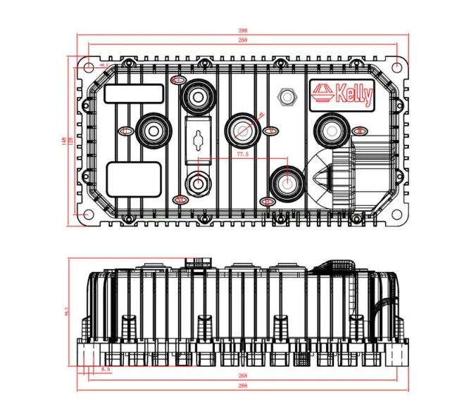 QSKLS7250H, 24 V-72 V, 400A, синусоидальный бесщеточный контроллер двигателя, контроллер двигателя QS