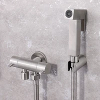 bidet faucet stainless steel only cold water toilet corner valve handheld hygienic shower head wash car pet sprayer airbrush tap