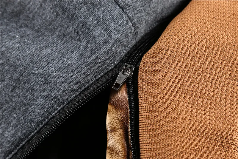 New Fashion Hooded Leather Jacket Men Casual Pockets Biker Motorcycle PU Faux Leather Coats Zipper Bomber Jackets jaqueta couro