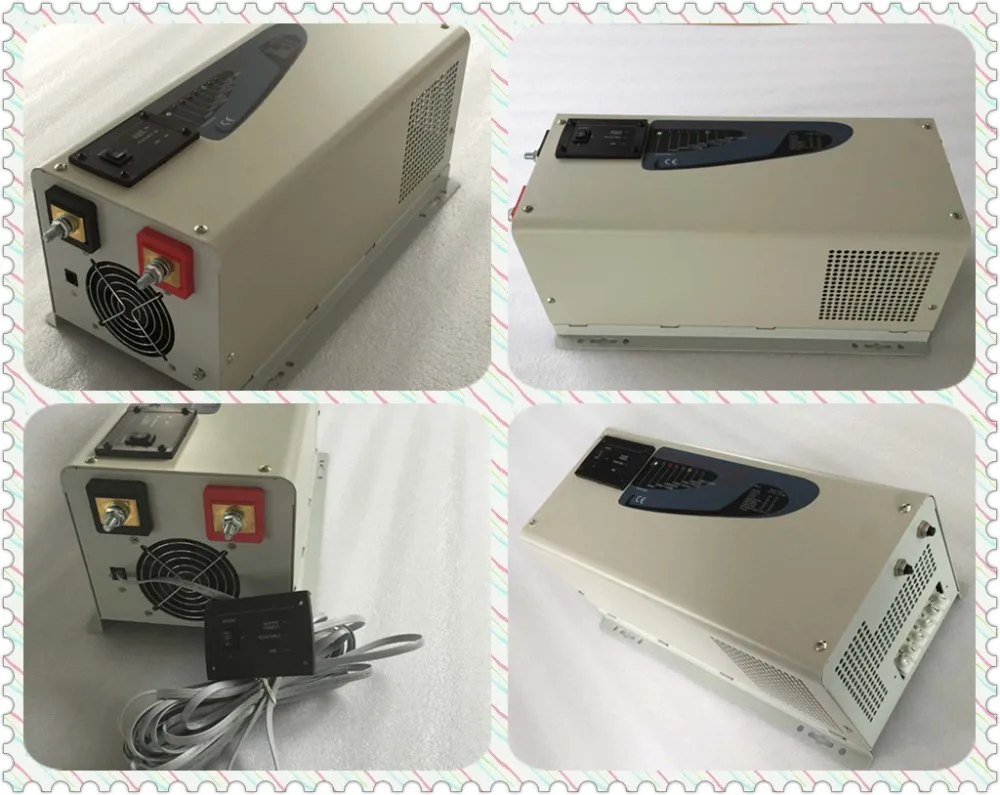 DC AC 2000w низкочастотный инвертор LCD дисплей Чистая синусоида Инвертор CE & SGS RoHS IP30