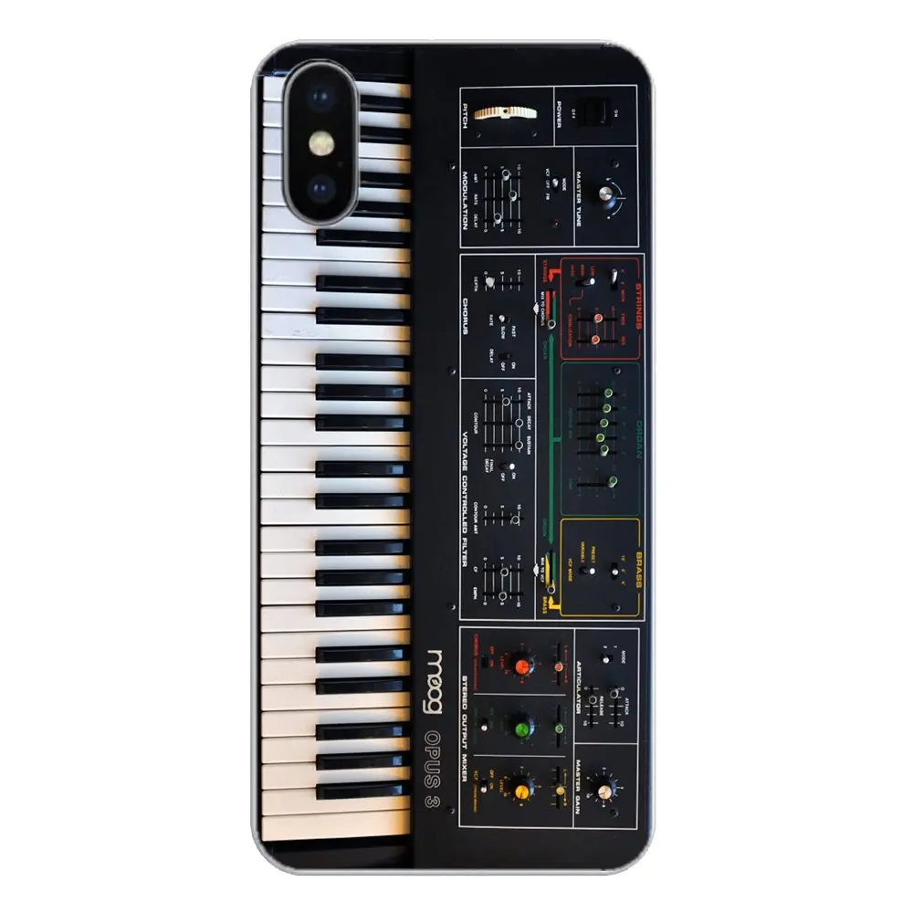 Vintage Synth Synthesizer Moog Print For Xiaomi Redmi 4X S2 3S Note 3 4 5 6 6A Por Pocophone F1 Mi Soft Transparent Skin Cover |
