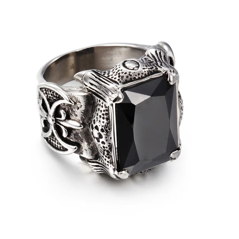 Мужское кольцо из нержавеющей стали в стиле ретро|ring for|retro ringrings for men |