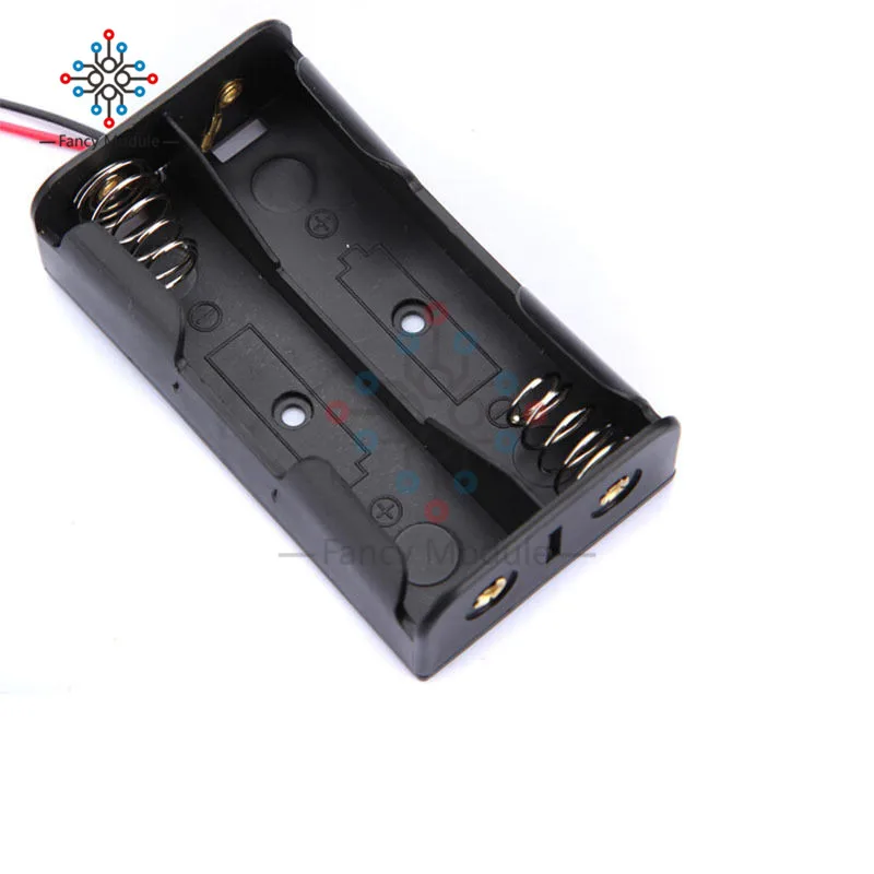 Пластиковый Чехол для аккумулятора 10 шт. держатель с проводами 2 X AA 3 0 V 2AA |