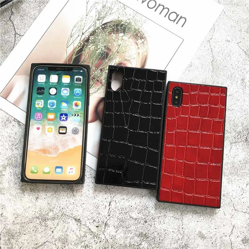 11 Pro Max Stone Pattern Phone Cases for iPhone XS XR X Plastic Leather Case 8 7 6 6S Plus Girly Marble |