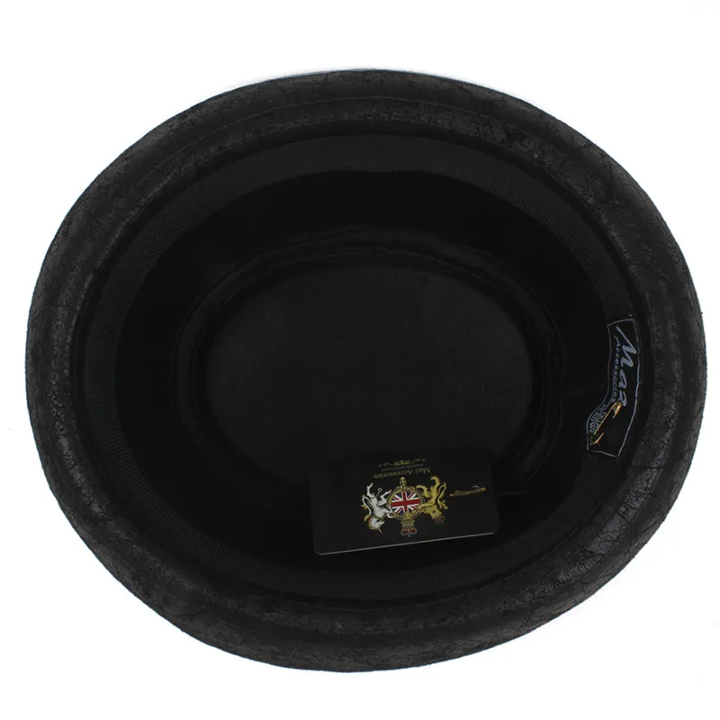 Кожаная шляпа для папы и свиных пирогов 4 размера|Мужские фетровые шляпы| |