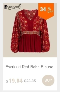 Everkaki богемная Винтажная Футболка с принтом женские летние топы хиппи топы тройники Женские Новая женская летняя одежда в стиле бохо для женщин