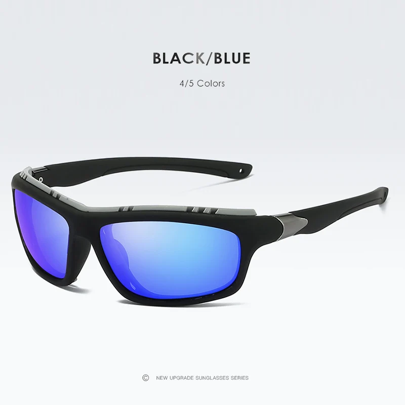 blue-blue Топ мужские s поляризованные армейские очки спортивные солнцезащитные очки для вождения UV400 Мужские Тактические Солнцезащитные очки для рыбалки стимпанк для мужчин Gafas de sol - Цвет линз: blue-blue