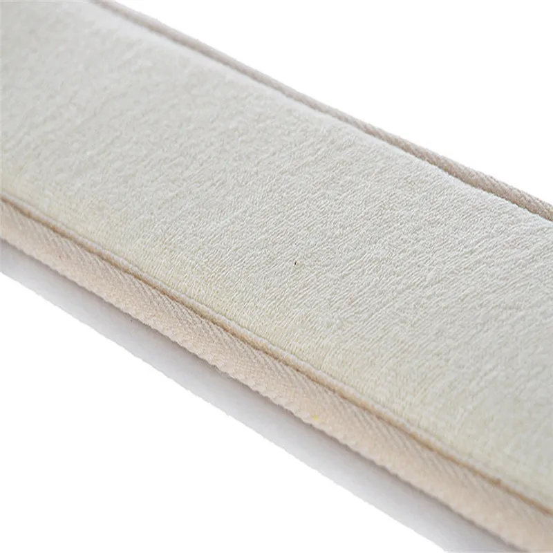 1 шт. натуральный мягкий отшелушивающий мочалка с ремешком на спине для ванны и