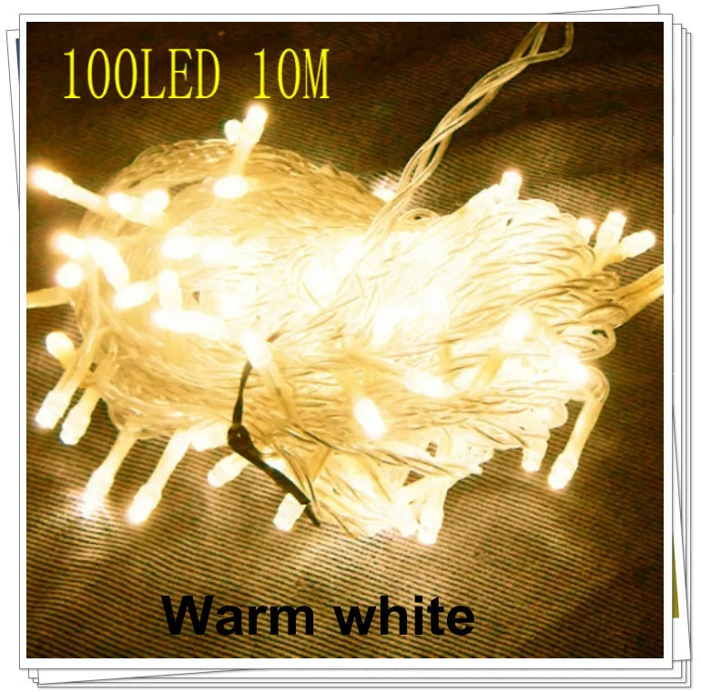 Holiday Sale Outdoor 10m 100 LED string 8 Colors choice Red/green/RGB Fairy Lights Waterproof Party Christmas Garden lights | Лампы и