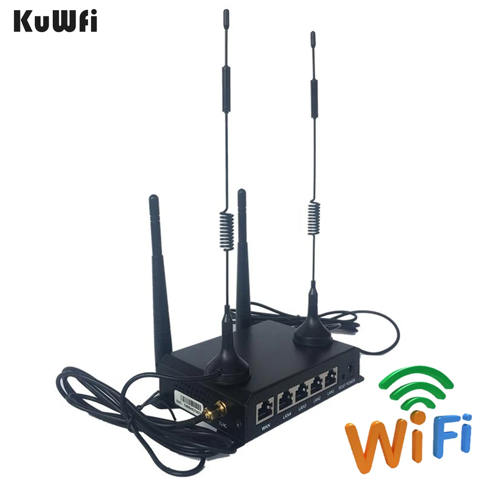 KuWFi Мощный промышленный роутер OpenWRT CarWiFi 300 Мбит/с 4G LTE беспроводная внешняя