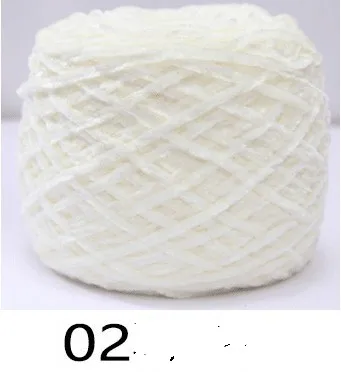 number 2 220 г/шар, Высококачественная шенилловая Золотая Бархатная пряжа, мягкий теплый шарф, ручная пряжа, ручная вязка, нить для вязания крючком D585 - Цвет: number 2