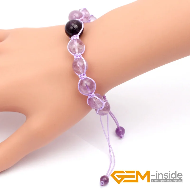 Браслет из натурального камня 8 мм 10 мм|amethyst bracelet|natural stone braceletstone bracelet |
