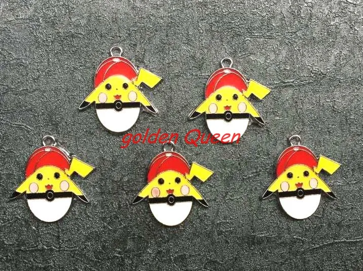 Фиолетовый 20 шт mixs аниме мультфильм игра go Эмаль Металл Шарм Подвески DIY