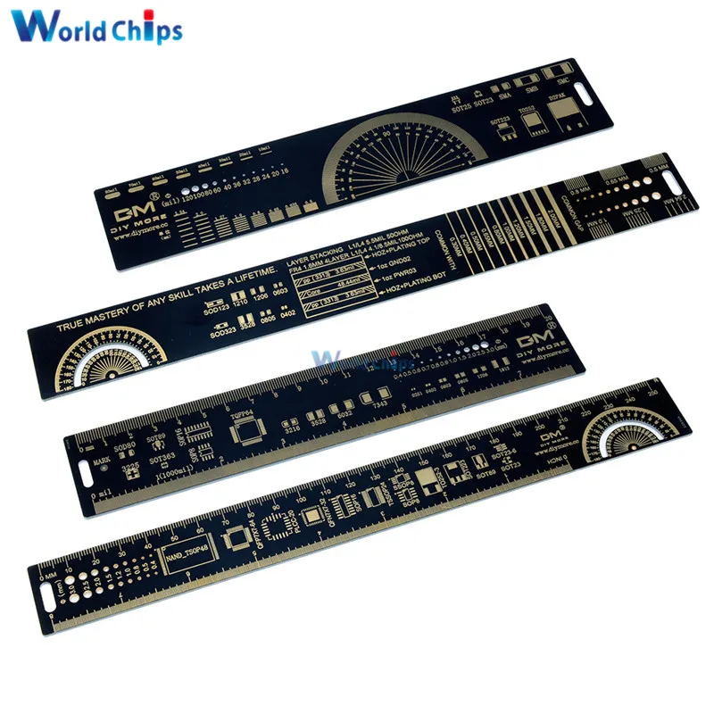 Многофункциональная линейка PCB 15 см 20 25 измерительный инструмент резистор