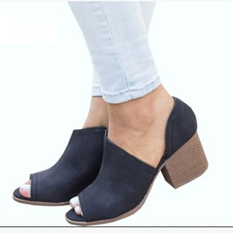 Удобные прогулочные туфли на тонком каблуке 8 см Женские босоножки Sandalias Mujer Новые