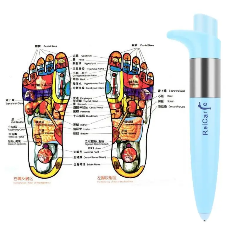Accupuncture Pen Портативный Handhled электронные тела массаж шеи спине помощи точки