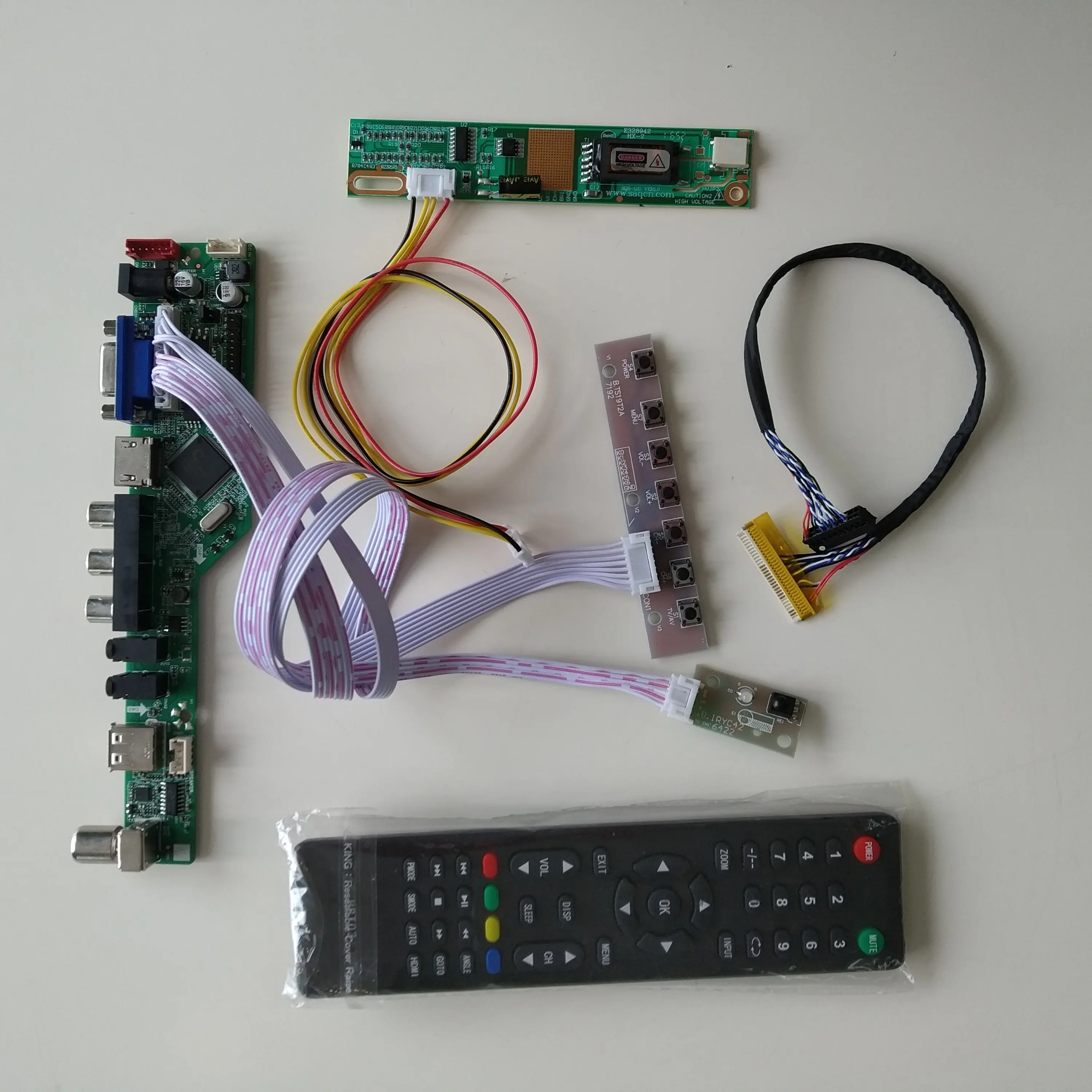 TV HDMI-compatible AV VGA USB LCD driver card Controller board kit For LG display LP154WX4(Tl)(E4)/TLF1 1280X800 panel