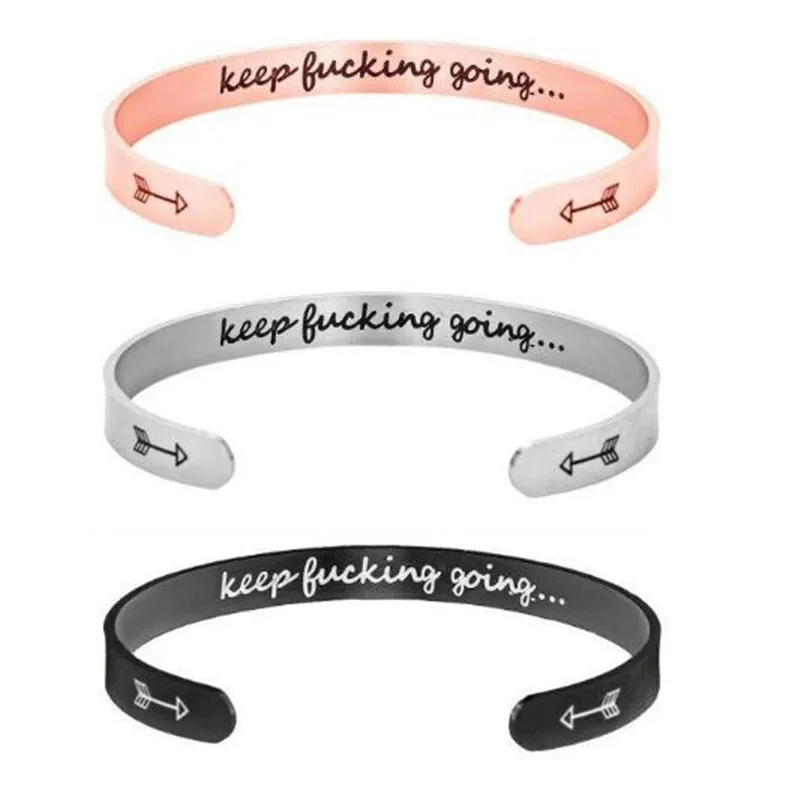 Модные вдохновляющие браслеты из титана для мужчин и женщин украшения