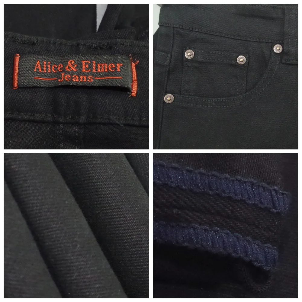 Alice & Elmer Мужская мода Slim Fit прямые джинсы летние штаны для повседневной носки
